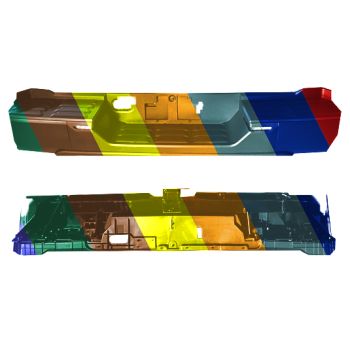 TOYOTA TUNDRA REAR STEP BUMPER ASSY W/BLACK COVER WO/BMP END (WO/SENSOR)(W/TOW HITCH) OEM#521500C040-PFM 2022-2024 PL# TO1103145