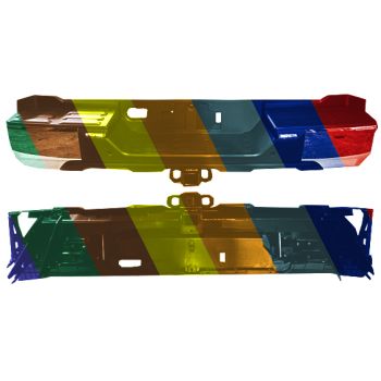 TOYOTA TUNDRA REAR STEP BUMPER ASSY W/CHROME COVER WO/BMP END (W/SENSOR)(W/TOW HITCH) OEM#521500C040-PFM 2022-2024 PL# TO1103150