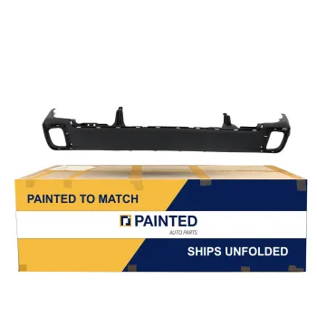 2017-2019 TOYOTA HIGHLANDER HYBRID Rear Bumper Lower Matte Dark Gray w Chrome w Sensor LTD OEM# 521690E100 PL# TO1115109