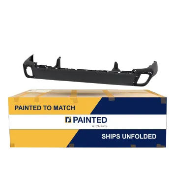 2017-2019 TOYOTA HIGHLANDER HYBRID Rear Bumper Lower Mat - Dark Gray w/ Chrome, Sensors, LTD CAPA, OEM# 521690E100 PL# TO1115109C