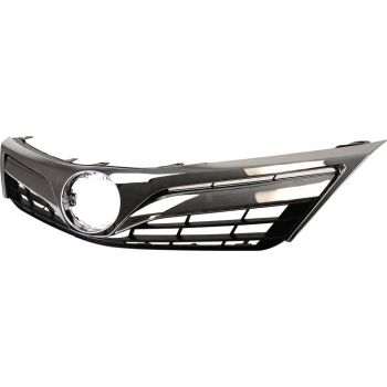 TOYOTA CAMRY GRILLE CHR/BLK (LE/XLE)(W/INNER CHROME MLDG) OEM#5310106560 2012-2014 PL# TO1200343