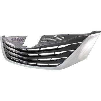 TOYOTA SIENNA GRILLE ASSY PTM/BLACK W/CHROME MLDG (LE) **CAPA** OEM# 5310108020C0 2015-2017 PL# TO1200398C