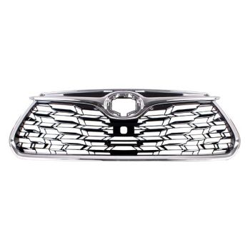 TOYOTA HIGHLANDER HYBRID GRILLE PTD-BLACK W/CHROME MLDG (W/FRONT VIEW CAMERA) OEM#531010E330 2020-2023 PL# TO1200457