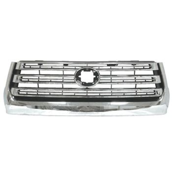 TOYOTA TUNDRA  GRILLE SILVER/BLACK W/CHROME FRAME (BILLET TYPE) OEM# 531010C051 2018-2021 PL# TO1200459
