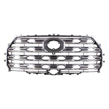 TOYOTA TUNDRA GRILLE GRAY W/SATIN-CHROME (1794 MDL/PKG)(WO/TRD PKG) OEM#531010C180 2022-2024 PL# TO1200494