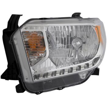 TOYOTA TUNDRA HEAD LAMP ASSY LEFT (Driver Side) (SR/SR5/LTD)(WO/AUTO LEVEL)**NSF** OEM#811500C081 2014-2017 PL# TO2502218N