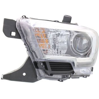 TOYOTA TACOMA HEAD LAMP ASSEMBLY LEFT (Driver Side) (WO/LED DRL)(WO/FOG)(CHR/BLK BEZEL) OEM# 8115004260 2016-2017 PL# TO2502243