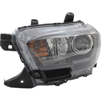 TOYOTA TACOMA HEAD LAMP ASSY LEFT (Driver Side) (W/LED DRL)(BLACK BEZEL)(TRD-PRO)(HALOGEN HEAD LAMP)**NSF** OEM#8115004280 2018-2019 PL# TO2502254N