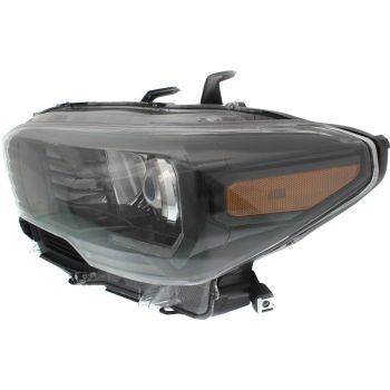 TOYOTA TACOMA HEAD LAMP ASSEMBLY LEFT (Driver Side) (W/LED DRL)(W/LED FOG)(BLK BEZEL)**CAPA** OEM# 8115004280 2017-2019 PL# TO2502254C