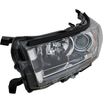 TOYOTA HIGHLANDER HYBRID HEAD LAMP ASSY LEFT (Driver Side) W/CHROME ACCENT (LIMITED)(W/LED DRL) OEM# 811500E360 2017-2018 PL# TO2502258