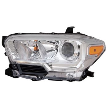 TOYOTA TACOMA HEAD LAMP ASSY LEFT (Driver Side) (WO/LED DRL)(WO/FOG LAMP)(ALL CHROME BEZEL)(SR) OEM#8115004251 2019-2023 PL# TO2502284