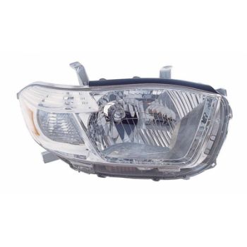 TOYOTA HIGHLANDER HEAD LAMP UNIT RIGHT (Passenger Side) (JAPAN)(EXC SPORT MDL)(CHR HOUSING)**CAPA** OEM#8113048470 2008-2010 PL# TO2503176C