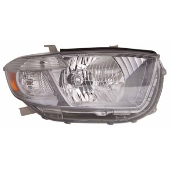 TOYOTA HIGHLANDER  HEAD LAMP UNIT RIGHT (Passenger Side) (JAPAN)(SPORT MDL)(BLACK HOUSING) OEM# 8113048480 2008-2010 PL# TO2503177