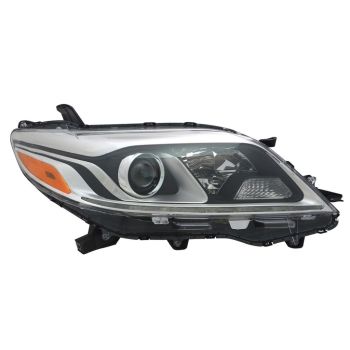 TOYOTA SIENNA HEAD LAMP ASSY RIGHT (Passenger Side) (HALOGEN)(W/LED DRL)(LTD)**NSF** OEM#8111008061 2015-2020 PL# TO2503230N