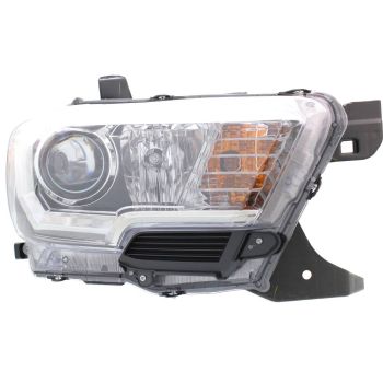 TOYOTA TACOMA HEAD LAMP ASSEMBLY RIGHT (Passenger Side) (WO/LED DRL)(WO/FOG)(CHR/BLK BEZEL) OEM# 8111004260 2016-2017 PL# TO2503243