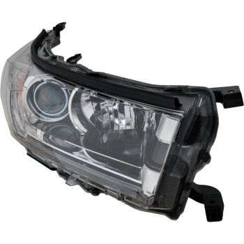 TOYOTA HIGHLANDER HEAD LAMP ASSY RIGHT (Passenger Side) W/CHROME ACCENT (LIMITED)(W/LED DRL) **CAPA** OEM# 811100E360 2017-2018 PL# TO2503258C