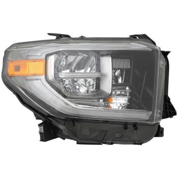 TOYOTA TUNDRA  HEAD LAMP ASSY RIGHT (Passenger Side) (LED)(W/SMOKED CHROME) OEM# 811100C210 2018 PL# TO2503263