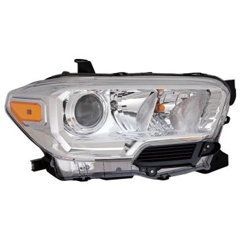 TOYOTA TACOMA HEAD LAMP ASSY RIGHT (Passenger Side) (WO/LED DRL)(WO/FOG LAMP)(ALL CHROME BEZEL)(SR)**CAPA** OEM#8111004251 2019-2023 PL# TO2503284C