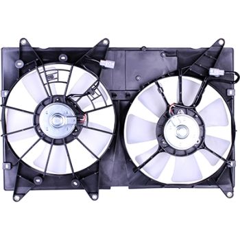 TOYOTA HIGHLANDER RADIATOR & A/C FAN ASSY (L4 W/TOW PKG)(V6 WO/TOW)(DUAL FAN) OEM# 1671120120-PFM 2001-2007 PL# TO3115128