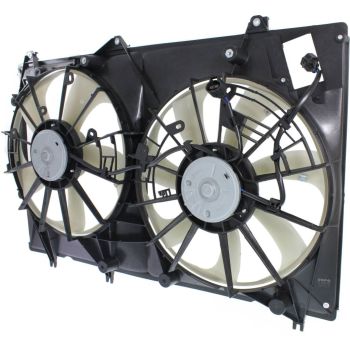 TOYOTA HIGHLANDER RADIATOR & A/C FAN ASSEMBLY (3.5L W/TOW)(DUAL FAN)(10-10 USA) OEM#167110P190-PFM 2010-2013 PL# TO3115171