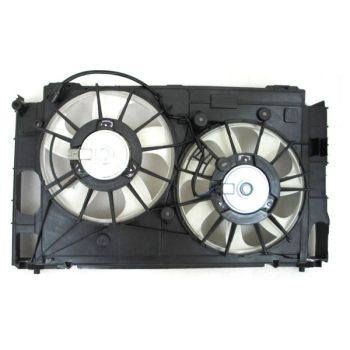 TOYOTA PRIUS PLUG-IN (1.8L) RADIATOR & A/C FAN ASSEMBLY (DUAL FAN) WO/UPPER SHROUD OEM#1671137040-PFM 2012-2015 PL# TO3115176