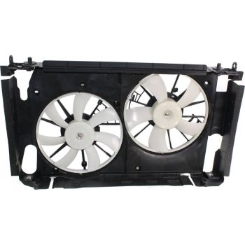TOYOTA RAV4 RADIATOR & A/C FAN ASSEMBLY (2.4/2.5/L4)(DUAL FAN)(JAPAN) OEM#1636328290-PFM 2006-2012 PL# TO3117102
