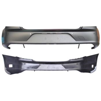 2020-2021 VOLVO S90 PLUG-IN Rear Bumper Without BLIS With Parking Sensor Without Parking Assist OEM# 400053567 PL# VO1100175