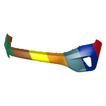 VOLKSWAGEN ATLAS CROSS SPORT FRONT BUMPER COVER UPPER PRIMED (W/2 SENSOR)(WO/R-LINE) **CAPA** OEM#3CM807217GRU 2020-2023 PL# VW1014103C