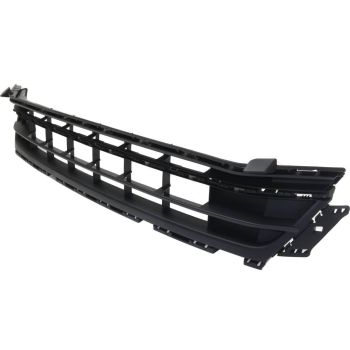 VOLKSWAGEN JETTA HYBRID FRONT BUMPER CENTER GRILLE BLACK (WO/SENSOR) **CAPA** OEM#5C6853677D9B9 2015-2016 PL# VW1036136C