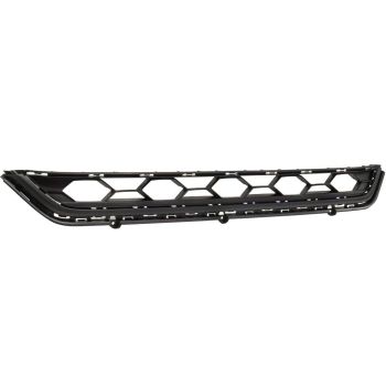 VOLKSWAGEN TIGUAN FRONT BUMPER GRILLE CENTER TXT-BLACK (WO/SENSOR)(WO/CAMERA)(EXC R-LINE) OEM# 5NN853677E9B9 2018-2021 PL# VW1036143