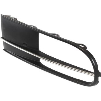 VOLKSWAGEN BEETLE FOG LAMP COVER ASSEMBLY BLACK W/CHR MOLDING RIGHT (Passenger Side) (W/FOG)(EXC R-LINE) OEM#5C5854662C9B9 2012-2016 PL# VW1039117