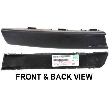 VOLKSWAGEN PASSAT FRONT BUMPER STRIP INNER RIGHT (Passenger Side) BLACK (P/LAMP INNER FILLER) OEM#3C0807646AGRU 2006-2010 PL# VW1059100