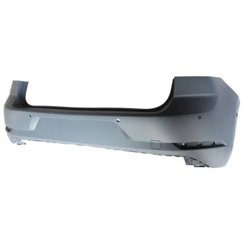 VOLKSWAGEN GOLF REAR BUMPER COVER PRIMED (W/6 SENSOR) OEM#5GM807417AGGRU 2018-2021 PL# VW1100219