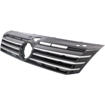 VOLKSWAGEN PASSAT GRILLE CHR/BLK (WO/ 4 VERTICAL CHROME MLDG) **CAPA** OEM#561853651COQE 2012-2015 PL# VW1200153C