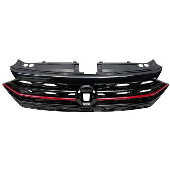 VOLKSWAGEN GLI GRILLE BLACK W/RED STRIP OEM#17A853651ADCEE 2019-2021 PL# VW1200178