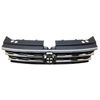 VOLKSWAGEN TIGUAN GRILLE BLACK W/2 CHROME MLDG (W/COLLISION WARNING)(R-LINE) OEM#5NA853651KZLL 2018-2019 PL# VW1200180