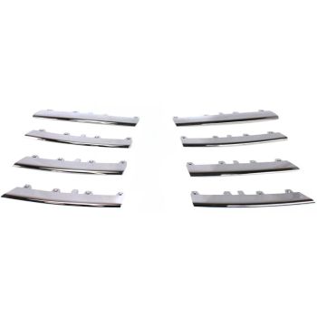 VOLKSWAGEN JETTA SEDAN (GEN 5) GRILLE MOLDING CENTER INSERT (CHR)(8 PCS SET) OEM#1KM898653 2005-2010 PL# VW1211100
