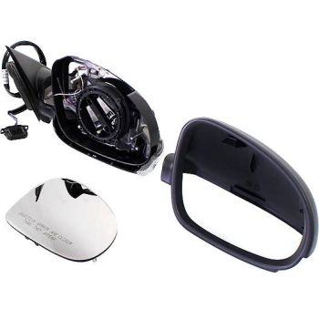 VOLKSWAGEN PASSAT (1PC HEAD/LAMP Design) DOOR MIRROR RIGHT (Passenger Side) PWR/HTD/M-FOLD (WO/LAMP)(WO/MEMORY)(FROM 10-03) OEM#3B1857508AT01C 2003-2005 PL# VW1321138