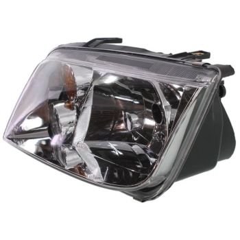 VOLKSWAGEN JETTA (GEN 4) HEAD LAMP UNIT LEFT (Driver Side) (W/FOG)(CHR BEZEL)(W/AMBER SIGNAL LENS) OEM#1J5941017BH 2002-2005 PL# VW2502124