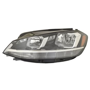 VOLKSWAGEN GOLF SPORTWAGON HEAD LAMP ASSY LEFT (Driver Side) (HALOGEN) **CAPA** OEM#5GM941005E 2018-2021 PL# VW2502176C
