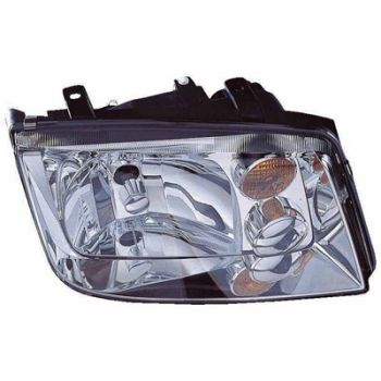 VOLKSWAGEN JETTA (GEN 4) HEAD LAMP UNIT RIGHT (Passenger Side) (W/O FOG)(CHR BEZEL)(W/AMBER SIGNAL LENS) OEM#1J5941018BJ 2002-2005 PL# VW2503125