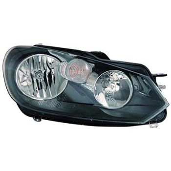 VOLKSWAGEN GOLF (2/4 DR) (LH Exhaust) HEAD LAMP ASSEMBLY RIGHT (Passenger Side) (HALOGEN)**CAPA** OEM#5K0941006C 2010-2014 PL# VW2503144C