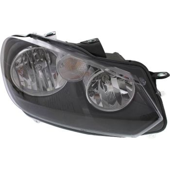 VOLKSWAGEN JETTA WAGON HEAD LAMP ASSY RIGHT (Passenger Side) (HALOGEN) OEM#5K0941006D 2010-2014 PL# VW2503145