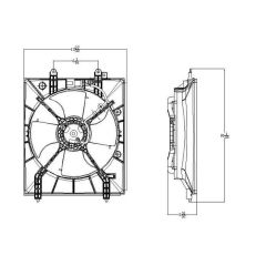 1999-2003 ACURA TL Condenser fan OEM# 38616P8CA01-PFM PL# AC3113110