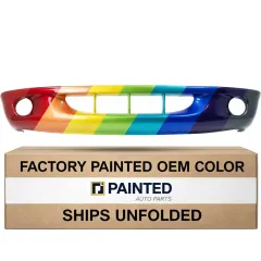 1998-2000 DODGE DURANGO Front Bumper with Fog Lamp Holes Lower OEM 5013071AB PL# CH1000291