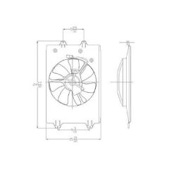 2006-2008 HONDA RIDGELINE Radiator cooling fan assy OEM# 38615RJEA01-PFM PL# HO3115141
