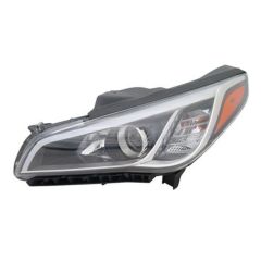  HYUNDAI SONATA HEAD LAMP ASSY LEFT (Driver Side) (HALOGEN)(EXC 16-17 SE/ECO)(LED DRL IN BMPER)**NSF** OEM#92101C2000 2015-2017 PL# HY2502183N