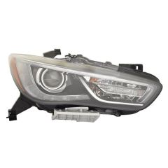 2016 INFINITI Headlamp assy composite Right Passenger Side CAPA  OEM# 260109NF2B PL# IN2503173C