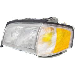 1997-2000 MERCEDES-BENZ C-CLASS (202) HEAD LAMP ASSEMBLY LEFT (Driver Side) (HALOGEN)(W/CORNER LAMP) OEM#2028202761 1997-2000 PL# MB2502106