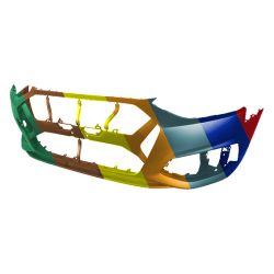 AUDI A4 SEDAN FRONT BUMPER COVER PRIMED (WO/WASHER)(WO/SENSOR)(WO/S-LINE) **CAPA** OEM#8W0807065ASGRU 2020-2024 PL# AU1000298C